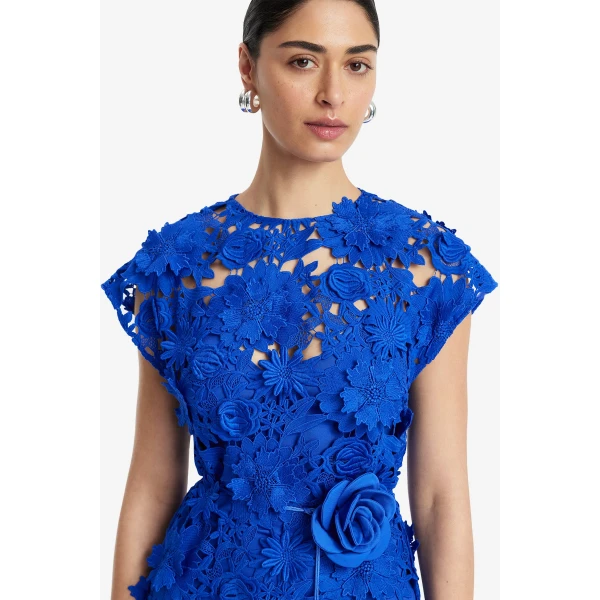 Leo Lin Alena Lace Maxi Dress, view 6
