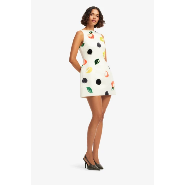 Leo Lin Ali Embellished Boat Neck Mini Dress, view 4