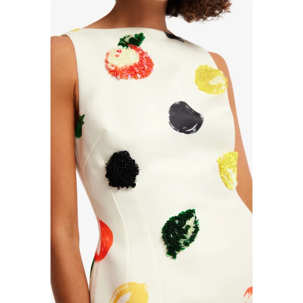 Leo Lin Ali Embellished Boat Neck Mini Dress, view 6