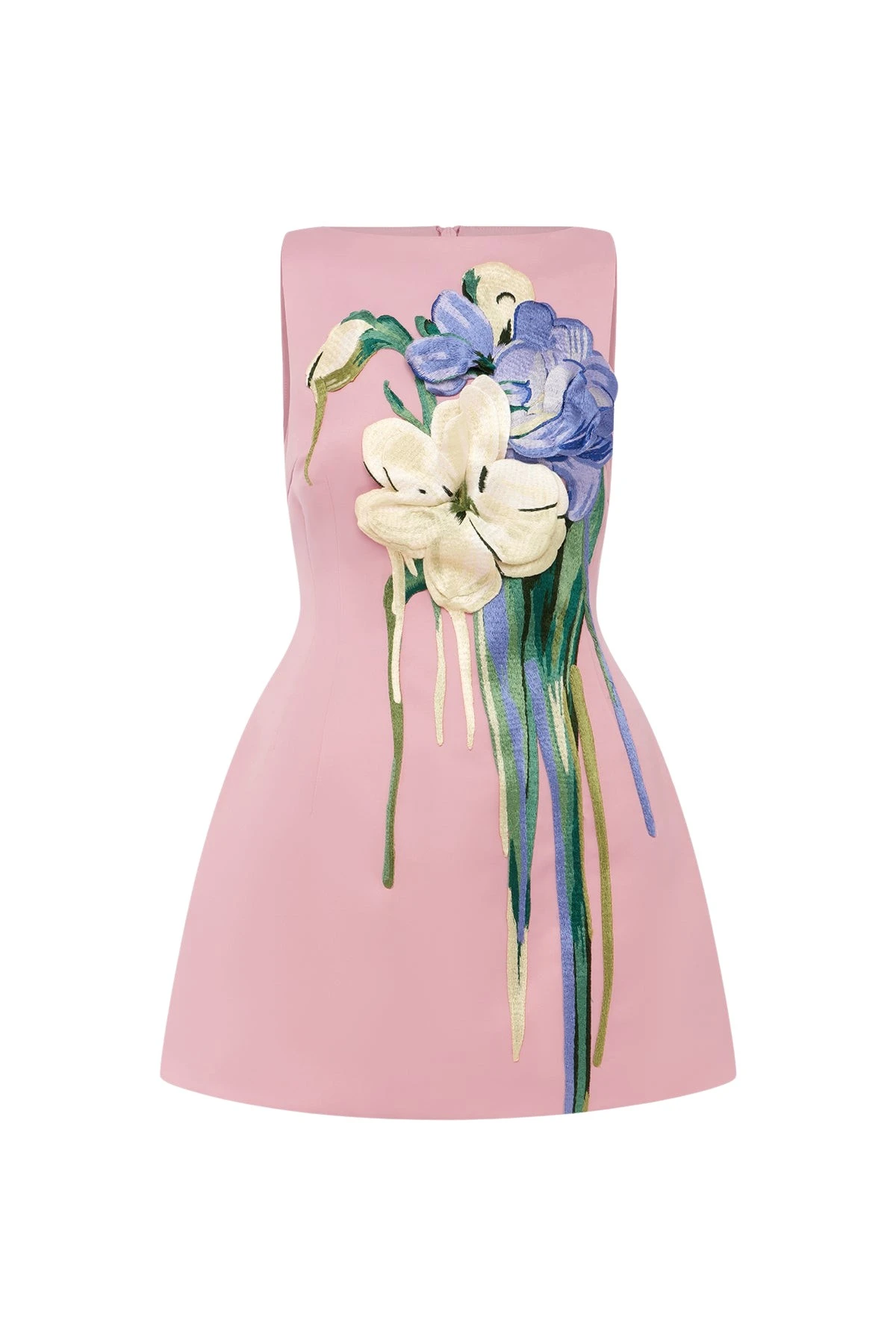 Leo-Lin-Ali-Embroidered-Boat-Neck-Mini-Dress50012_nobg Leo Lin Ali Embroidered Boat Neck Mini Dress