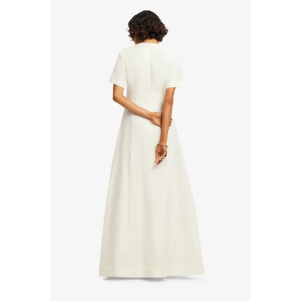Leo Lin Alice Appliqué Short Sleeve Maxi Dress, view 5