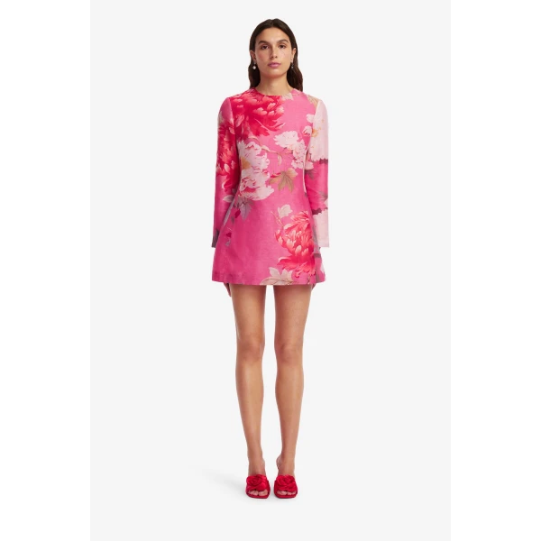 Leo Lin Aliza Long Sleeve Mini Dress, view 2