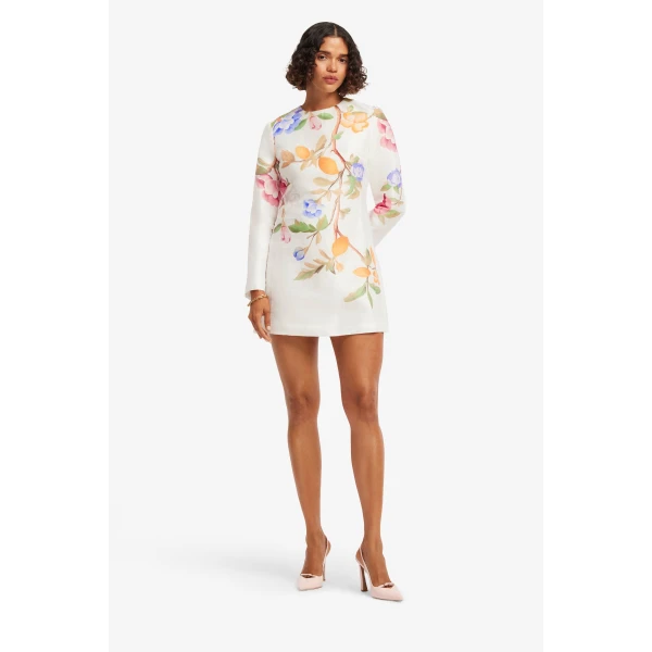 Leo Lin Aliza Long Sleeve Mini Dress, view 3
