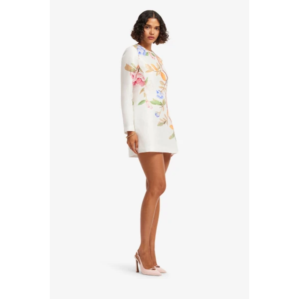 Leo Lin Aliza Long Sleeve Mini Dress, view 4