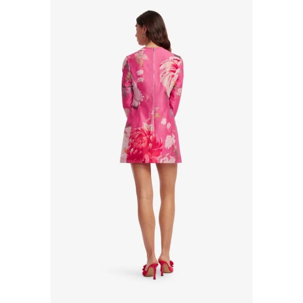 Leo Lin Aliza Long Sleeve Mini Dress, view 5