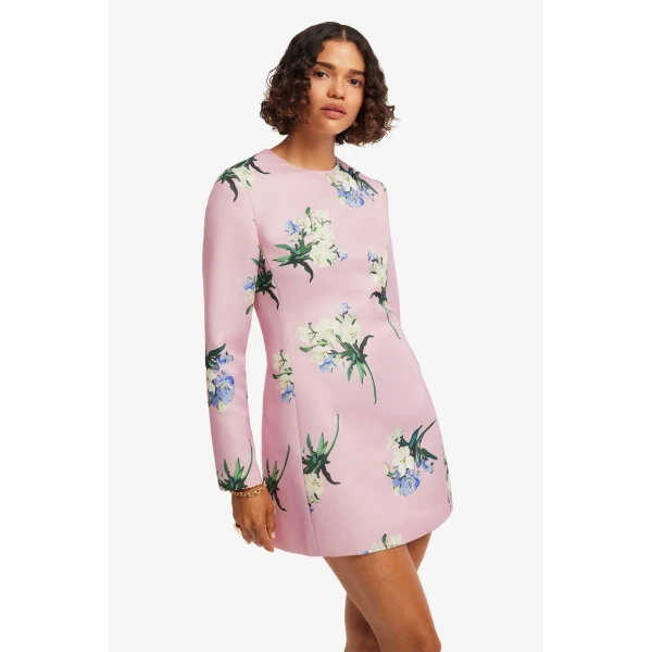 Leo Lin Aliza Long Sleeve Mini Dress, view 6