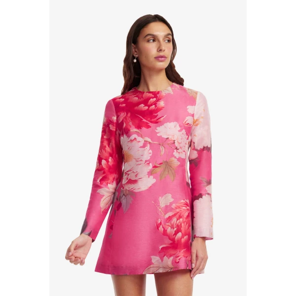 Leo Lin Aliza Long Sleeve Mini Dress, view 6