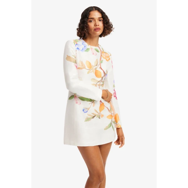 Leo Lin Aliza Long Sleeve Mini Dress, view 6