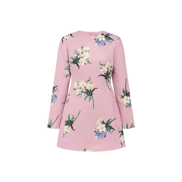 Leo Lin Aliza Long Sleeve Mini Dress
