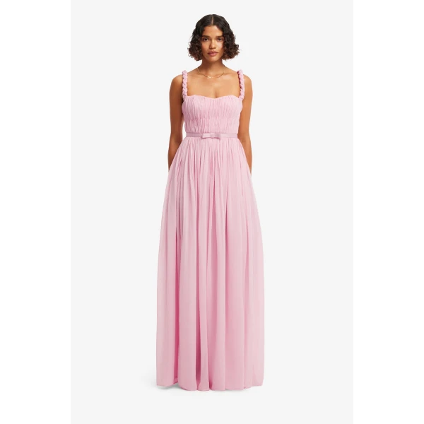Leo Lin Angelina Ruffled Floor Length Dress, view 2