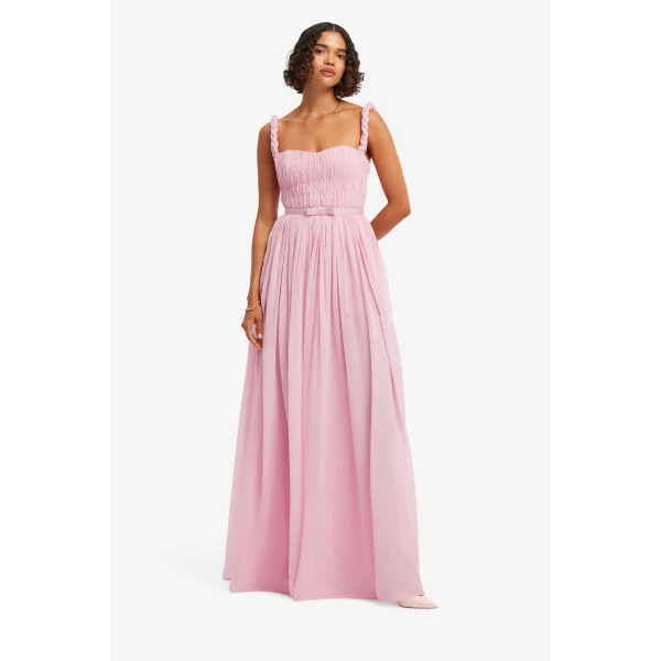 Leo Lin Angelina Ruffled Floor Length Dress, view 3