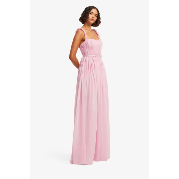 Leo Lin Angelina Ruffled Floor Length Dress, view 4