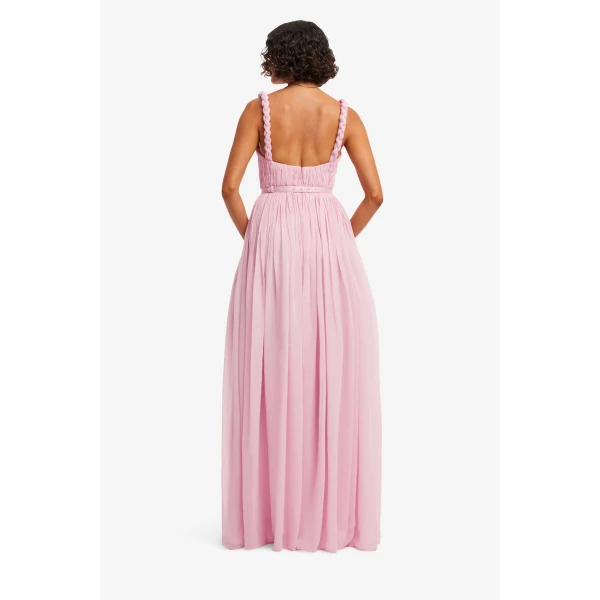 Leo Lin Angelina Ruffled Floor Length Dress, view 5