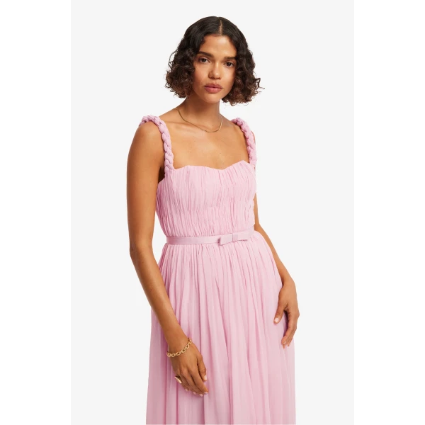 Leo Lin Angelina Ruffled Floor Length Dress, view 6