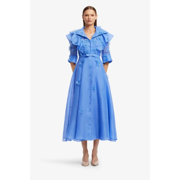 Leo Lin Anya Petal Midi Dress, view 2