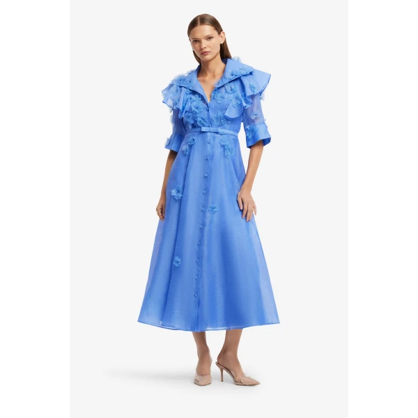 Leo Lin Anya Petal Midi Dress, view 3