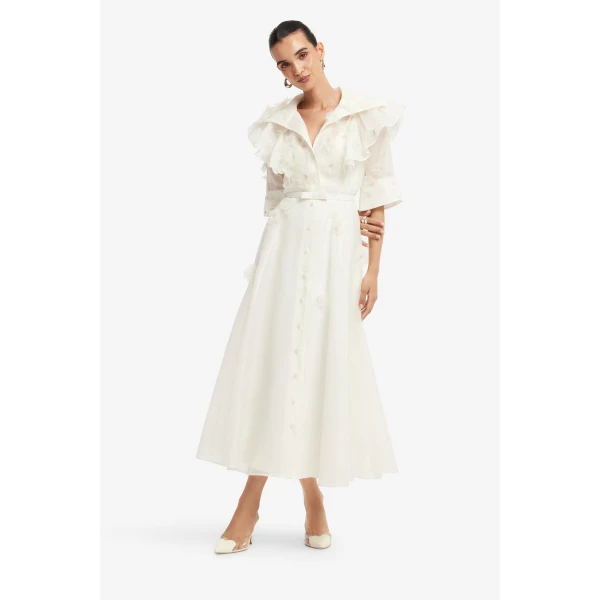 Leo Lin Anya Petal Midi Dress, view 3