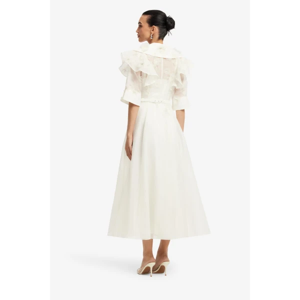 Leo Lin Anya Petal Midi Dress, view 5