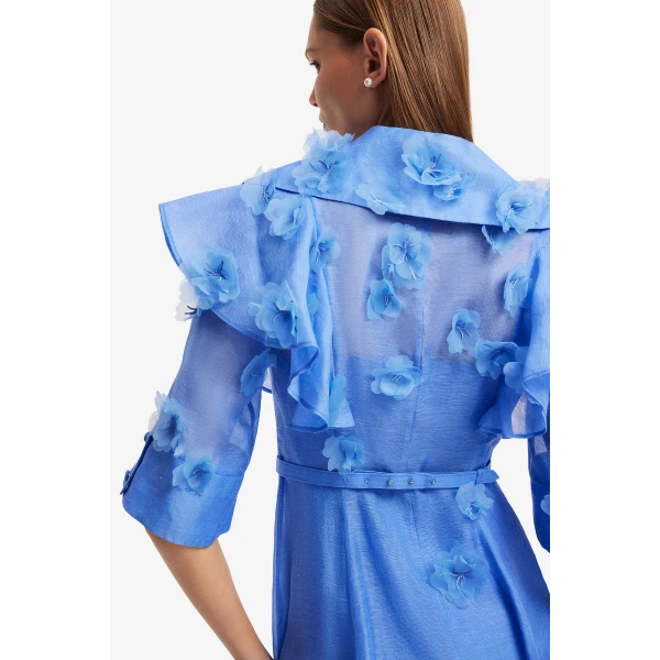 Leo Lin Anya Petal Midi Dress, view 6