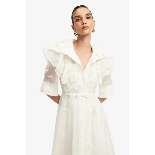 Leo Lin Anya Petal Midi Dress, view 6