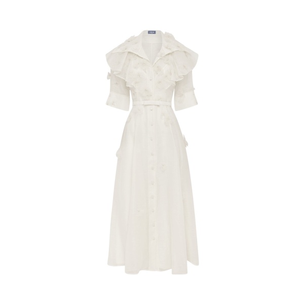 Leo Lin Anya Petal Midi Dress  - Leo Lin Dress - Australian Luxury Fashion - Shop at Luxury Shoes 