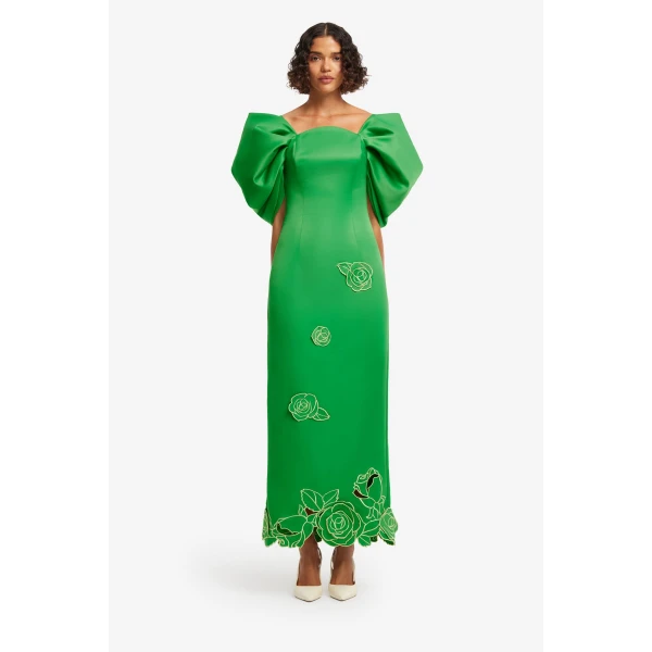 Leo Lin Arabella Appliqué Maxi Dress, view 2