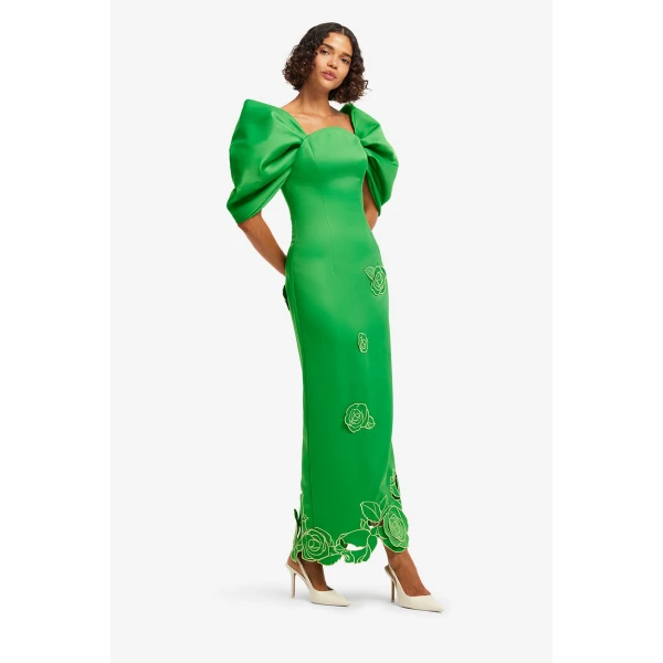 Leo Lin Arabella Appliqué Maxi Dress, view 4