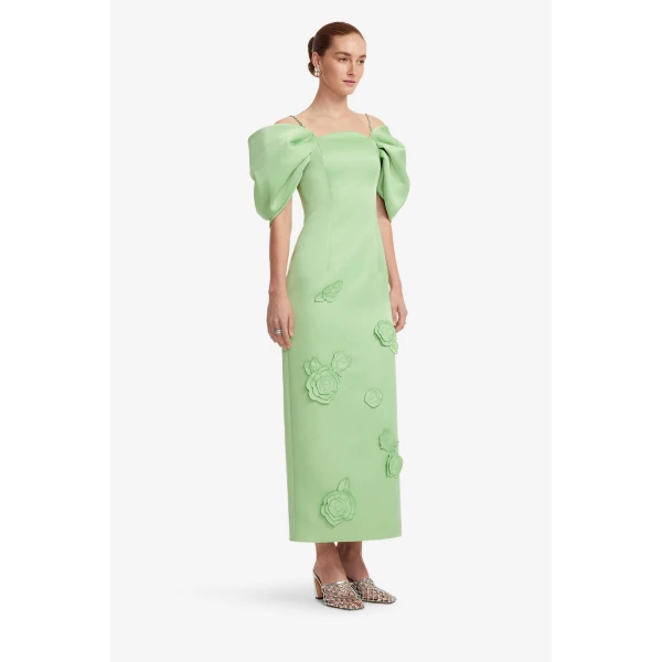 Leo Lin Arabella Appliqué Maxi Dress, view 4