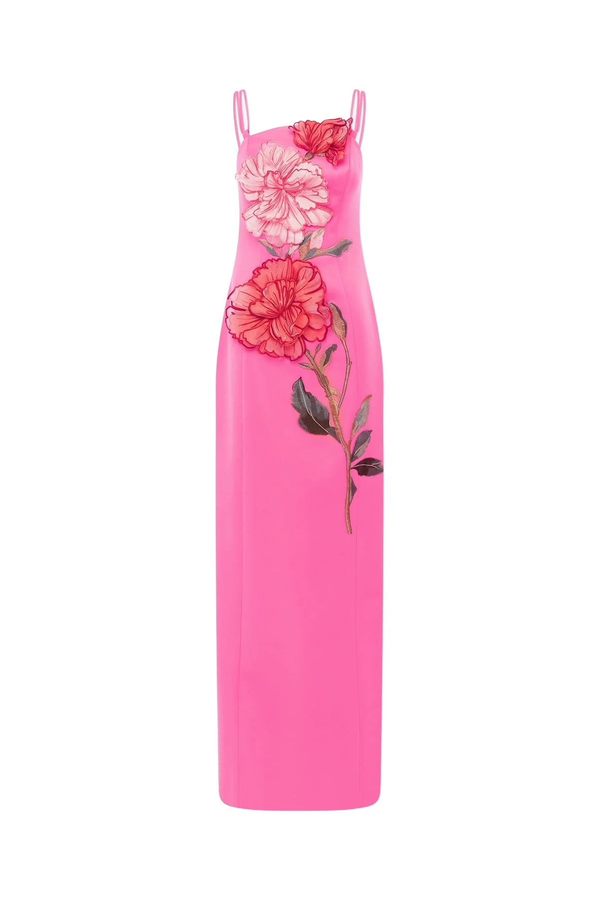 Leo Lin Arianna Appliqué Floral Maxi Dress