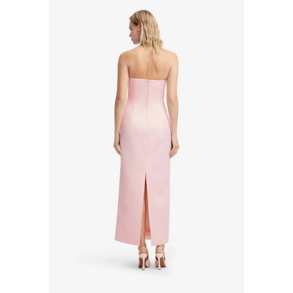 Leo Lin Ava Halterneck Appliqué Floral Bustier Maxi Dress, view 5