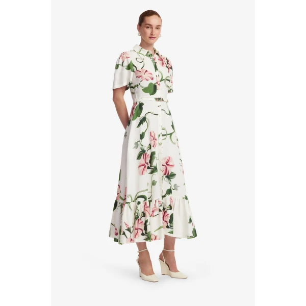 Leo Lin Becca Short Sleeve Midi Dress, view 4