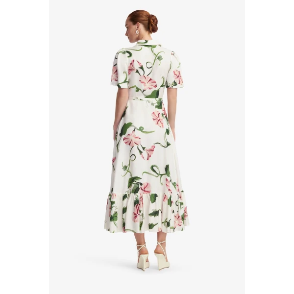 Leo Lin Becca Short Sleeve Midi Dress, view 5