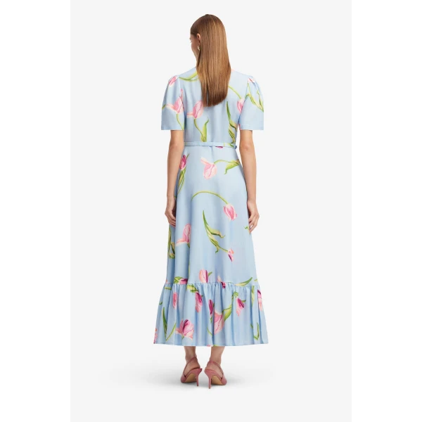 Leo Lin Becca Short Sleeve Midi Dress, view 5