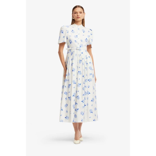 Leo Lin Bianca Short Sleeve Midi Dress, view 3