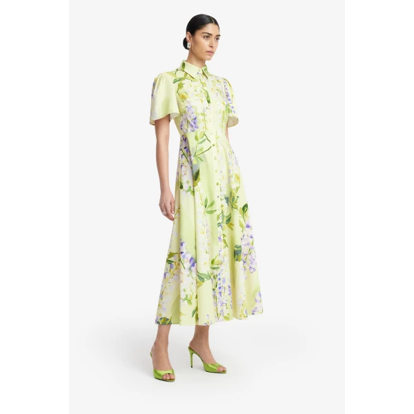 Leo Lin Bianca Short Sleeve Midi Dress, view 4