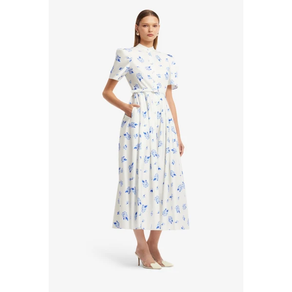 Leo Lin Bianca Short Sleeve Midi Dress, view 4