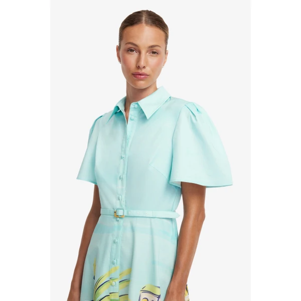Leo Lin Bianca Short Sleeve Midi Dress, view 6