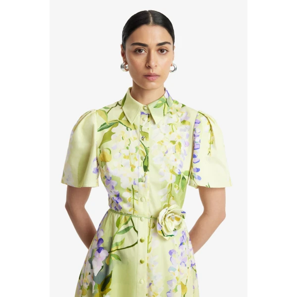 Leo Lin Bianca Short Sleeve Midi Dress, view 6