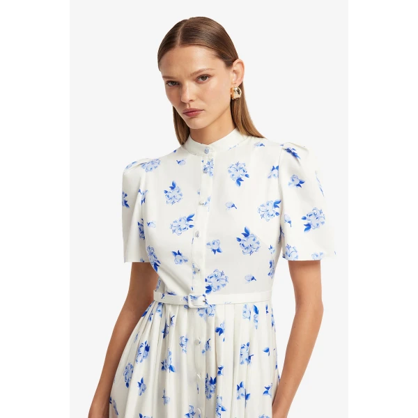 Leo Lin Bianca Short Sleeve Midi Dress, view 6