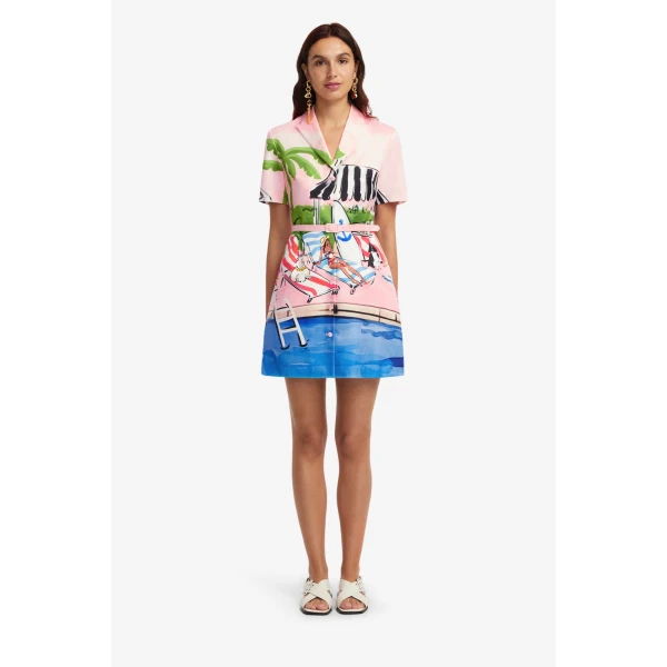 Leo Lin Brigitte Mini Dress, view 2