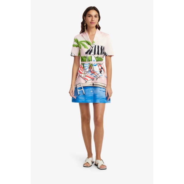 Leo Lin Brigitte Mini Dress, view 3