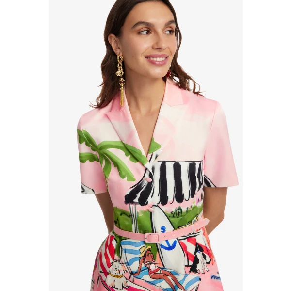 Leo Lin Brigitte Mini Dress, view 6