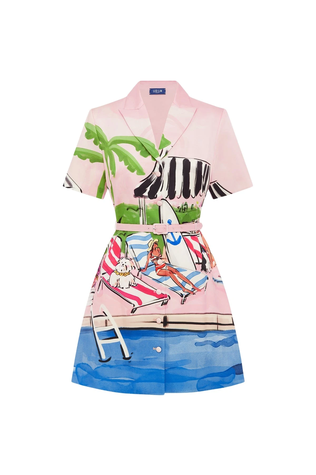 Leo-Lin-Brigitte-Mini-Dress-732030_nobg Leo Lin Brigitte Mini Dress