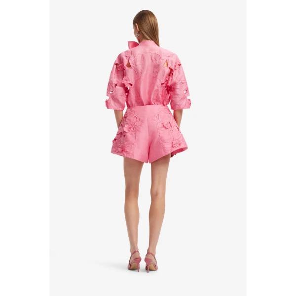 Leo Lin Abby Appliqué Shorts, view 5