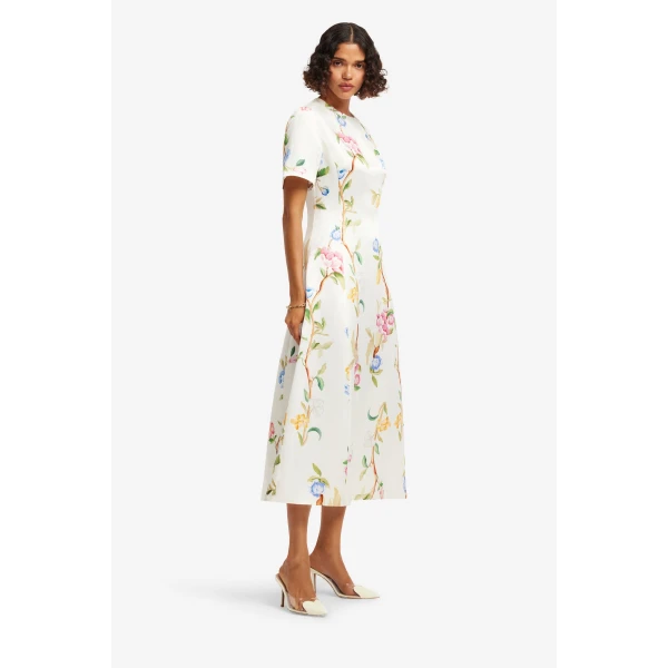 Leo Lin Caroline Short Sleeve Midi Dress, view 4