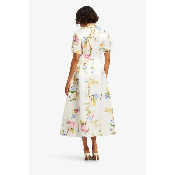 Leo Lin Caroline Short Sleeve Midi Dress, view 5