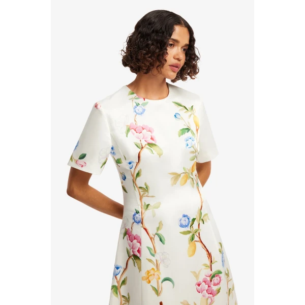 Leo Lin Caroline Short Sleeve Midi Dress, view 6