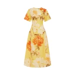 Leo-Lin-Caroline-Short-Sleeve-Midi-Dress-842196_nobg Leo Lin Caroline Short Sleeve Midi Dress