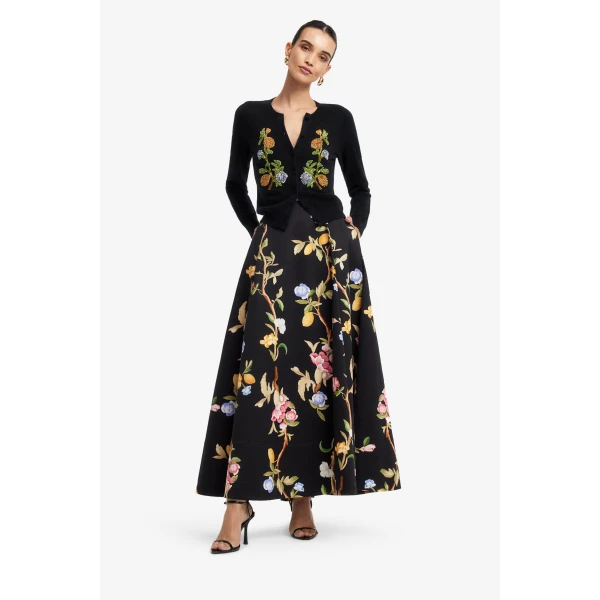 Leo Lin Claire Embellished Knit Cardigan, view 3