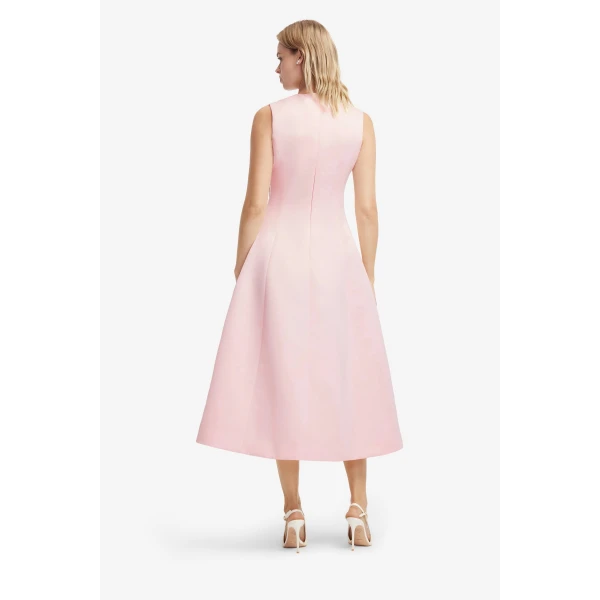 Leo Lin Cleo Appliqué Sleeveless Midi Dress, view 5
